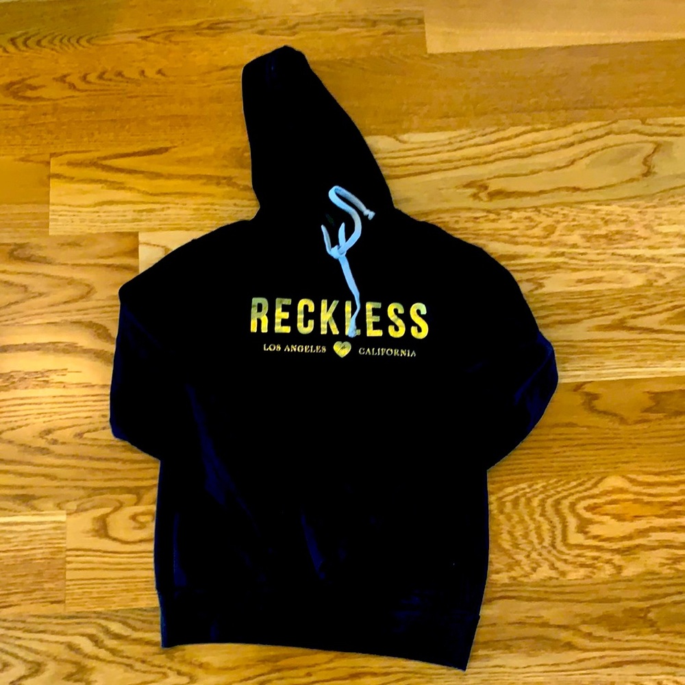 Black reckless hoodie